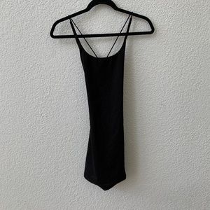 Revolve Superdown Black Mini Open Back Dress S